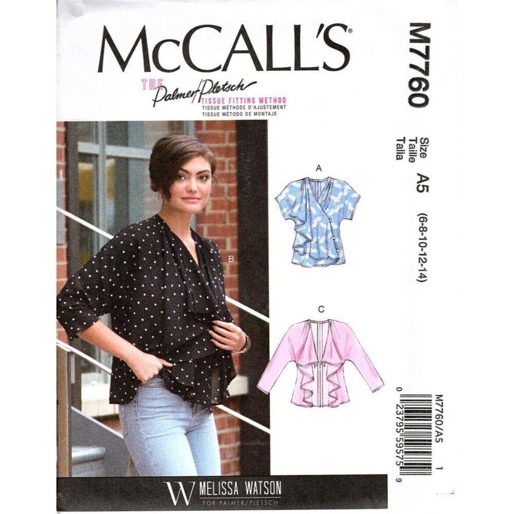 McCall's M7760 Misses 6 to 14 Melissa Watson Jacket and Vest Sewing Pattern